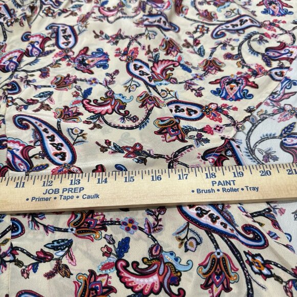 NWT Tolani Batwing Blouse Size S Cupro Paisley Floral Boho Chic Oversized - Picture 10 of 11